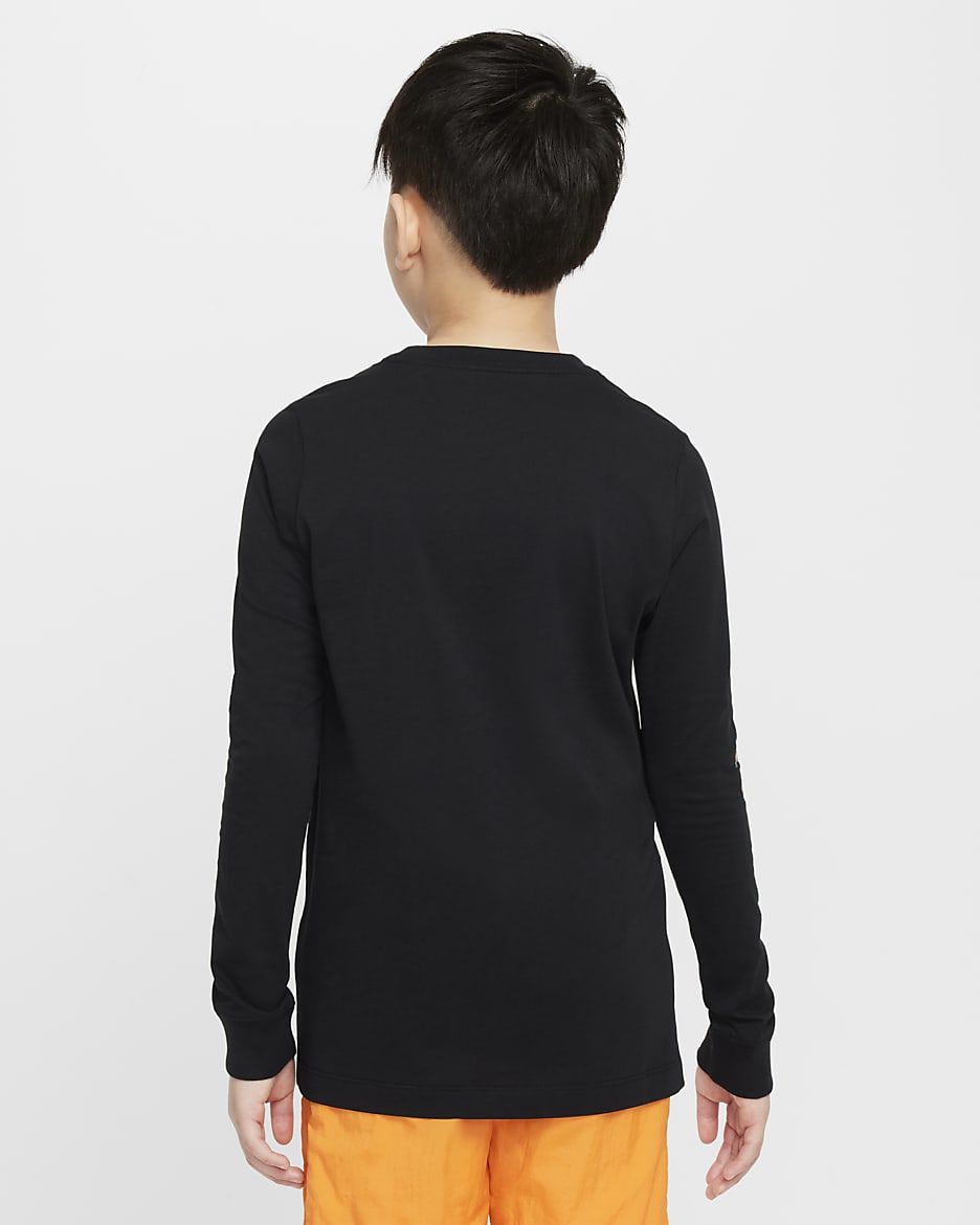 Nike Sportswear Older Kids' Long-Sleeve T-Shirt - Black