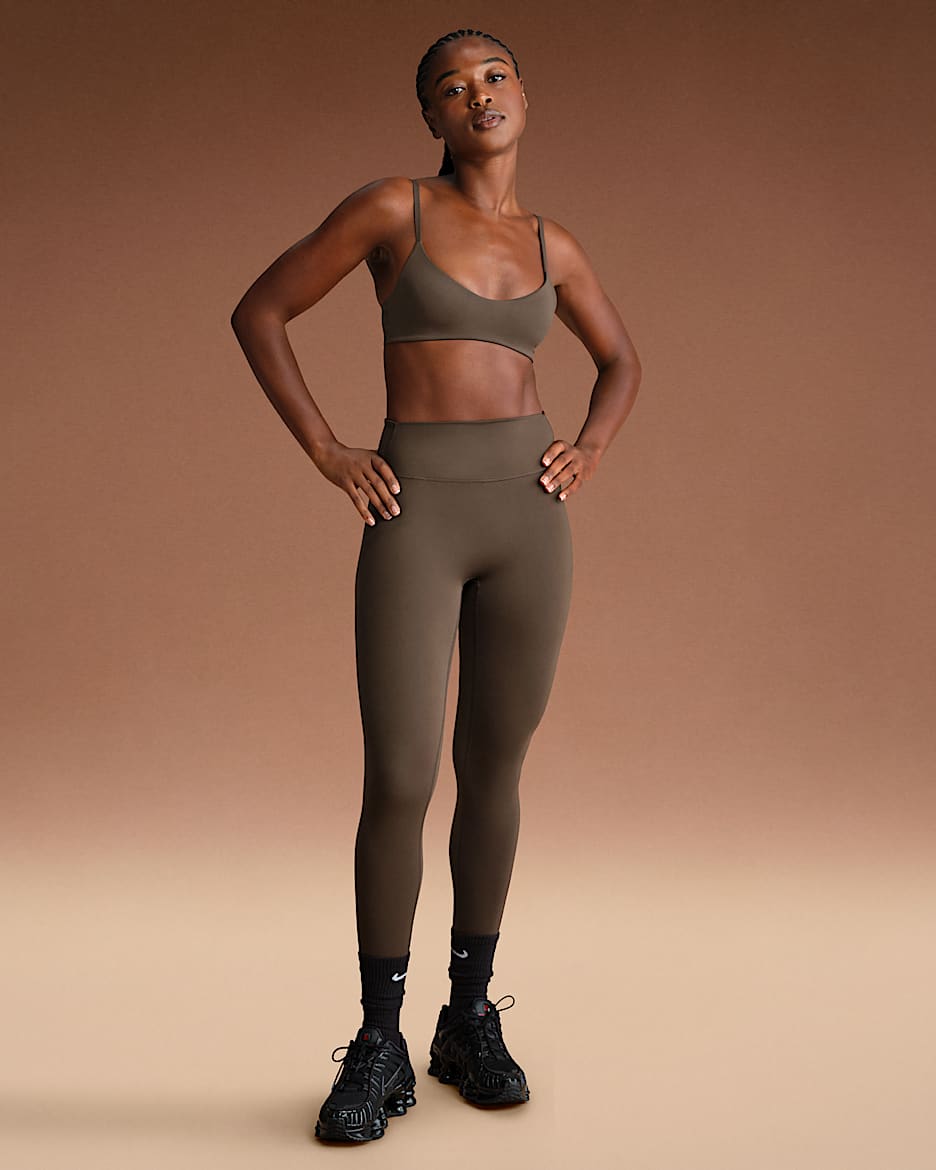 NikeSKIMS Matte Women's High-Waisted 26" Leggings - NSKM Dark Sepia