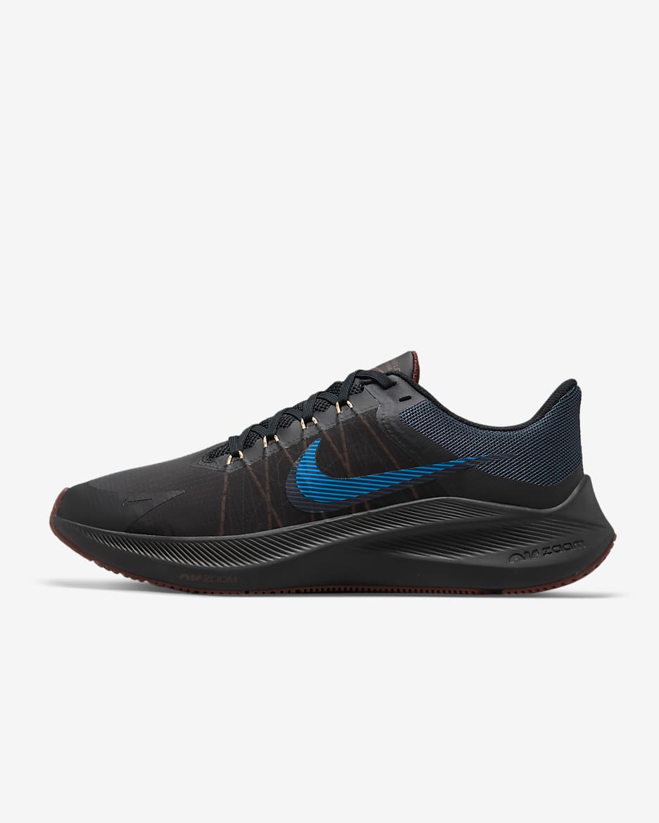 Calzado de running en carretera para hombre Nike Winflo 8 - Negro/Trueno azul/Poni oscuro/Azul foto claro
