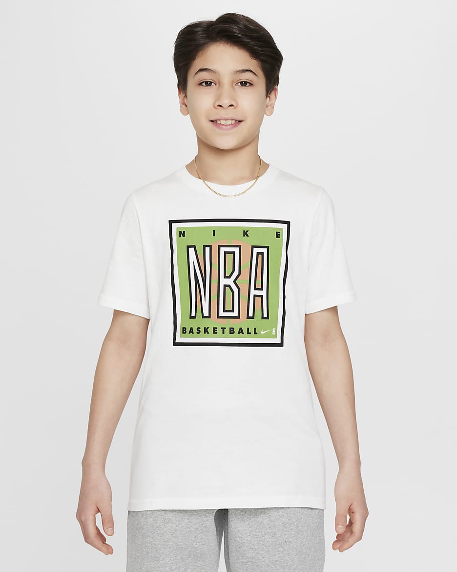 Team 31 Courtside Older Kids' (Boys') Nike Max90 NBA T-Shirt - Sail