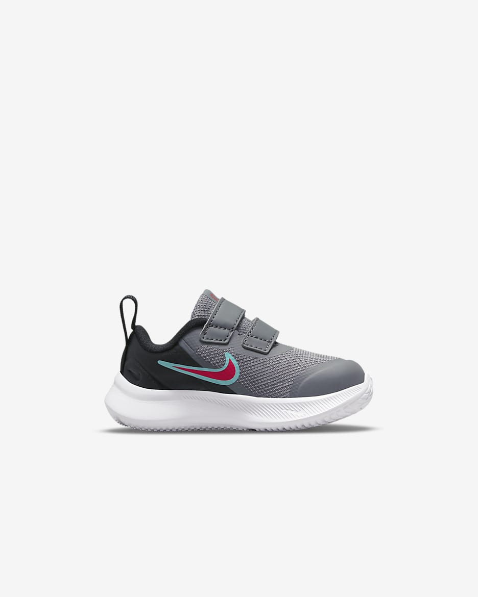 Nike Star Runner 3 Baby/Toddler Shoes - Smoke Grey/Black/Siren Red