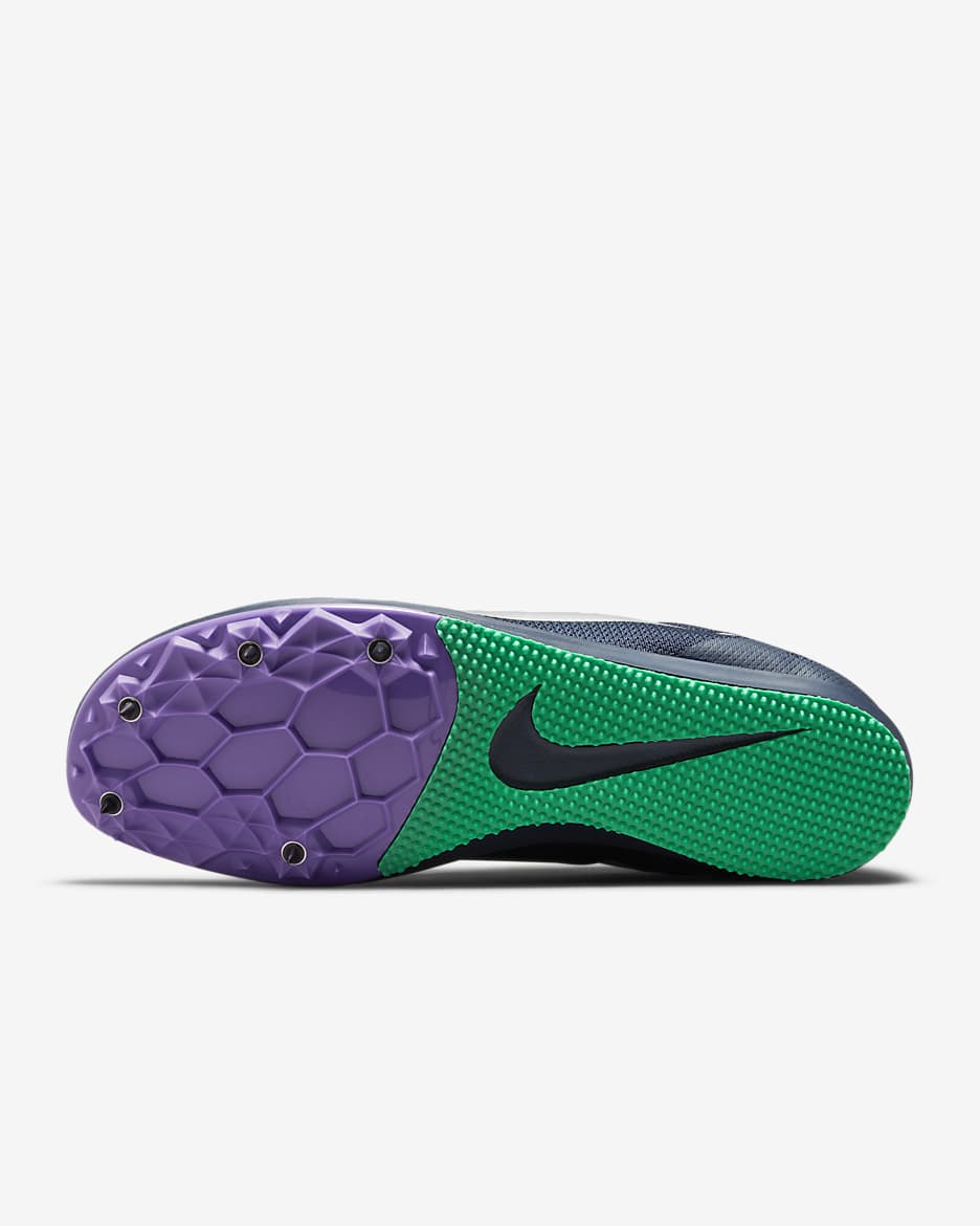 Nike Zoom Rival D 10 Athletics Distance Spikes - Obsidian/Wild Berry/Clear Emerald/Metallic Silver