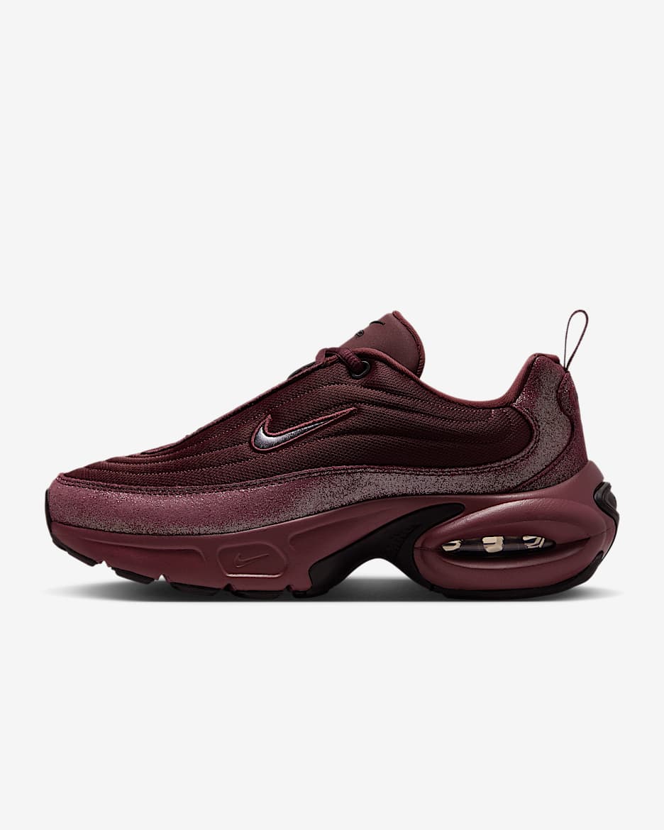 Nike Air Max Portal SE-sko til kvinder - Burgundy Crush/sort/Metallic Dark Grey
