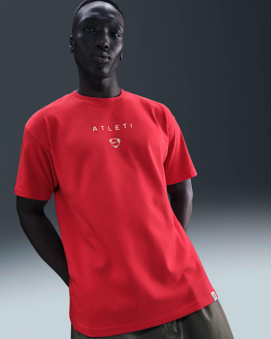 Atlético Madrid Men's Nike Total 90 Football T-Shirt - Sport Red