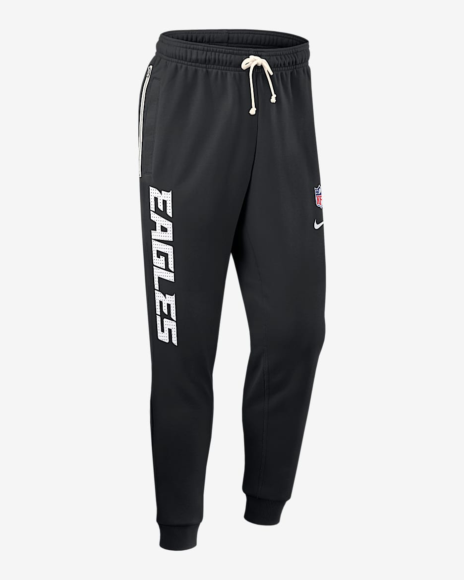 Philadelphia Eagles Ground Game Sideline Men's Nike Dri-FIT NFL Taper Pants - Black