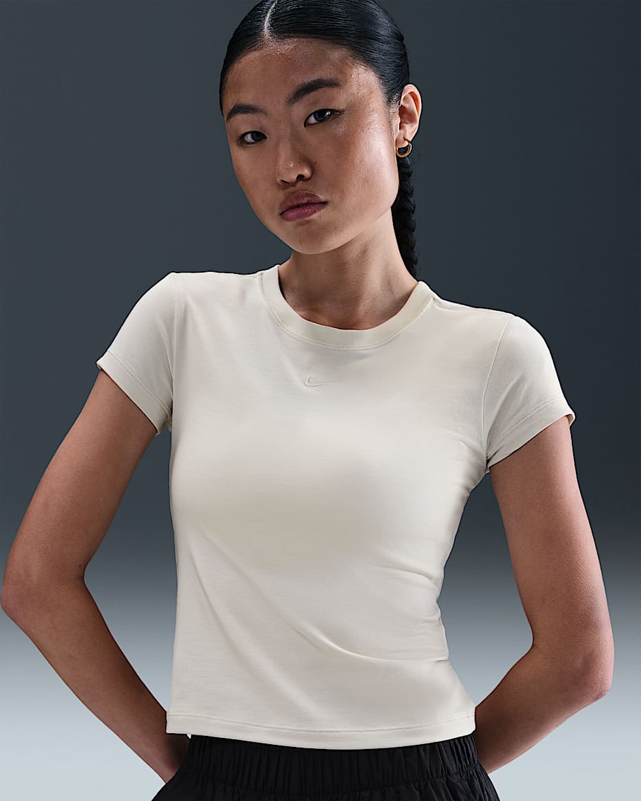 Nike Sportswear Chill Knit Women's T-shirt - Light Bone