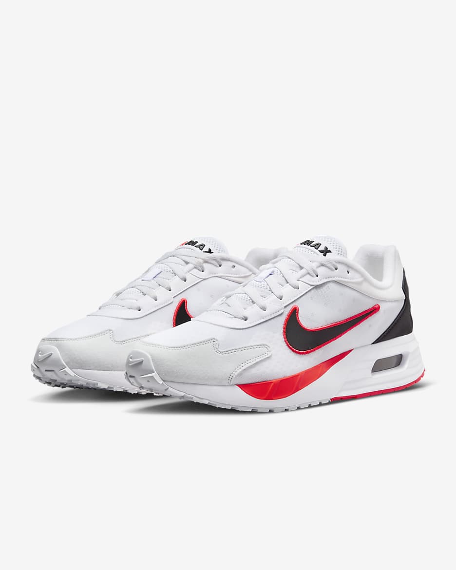 Calzado para hombre Nike Air Max Solo - Blanco/Carmesí brillante/Platino puro/Negro