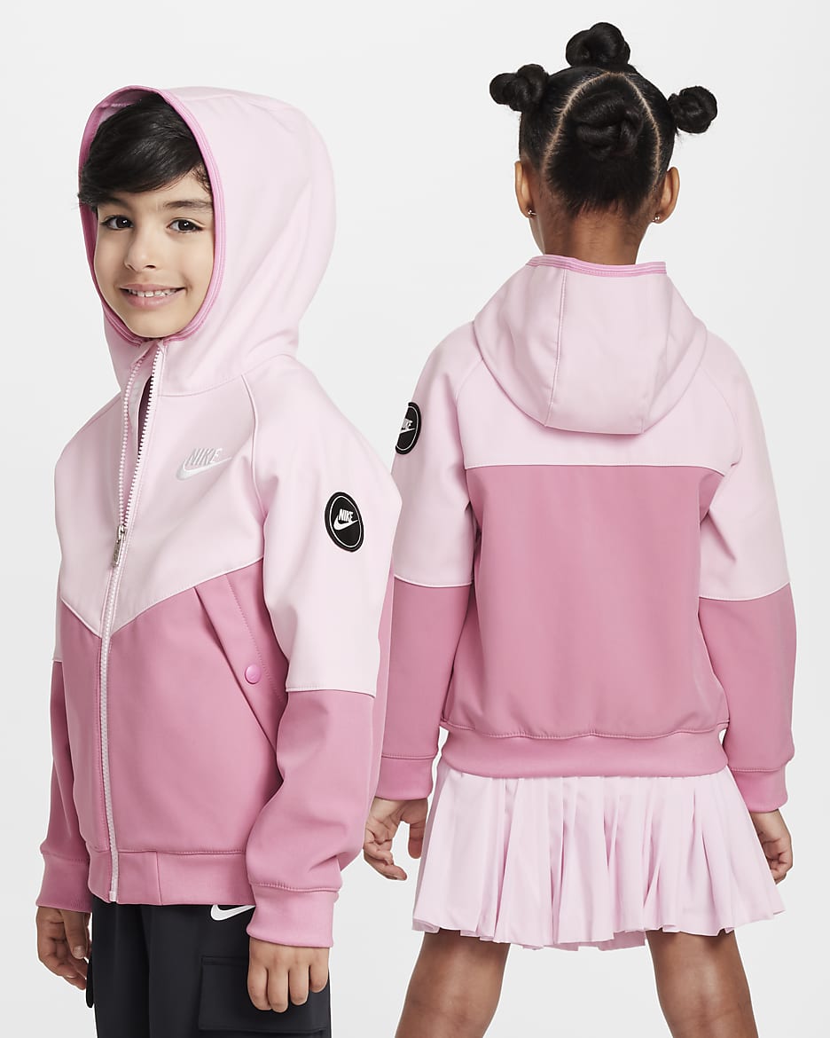 Chamarra ligera Futura para niños talla pequeña Nike - Espuma rosa