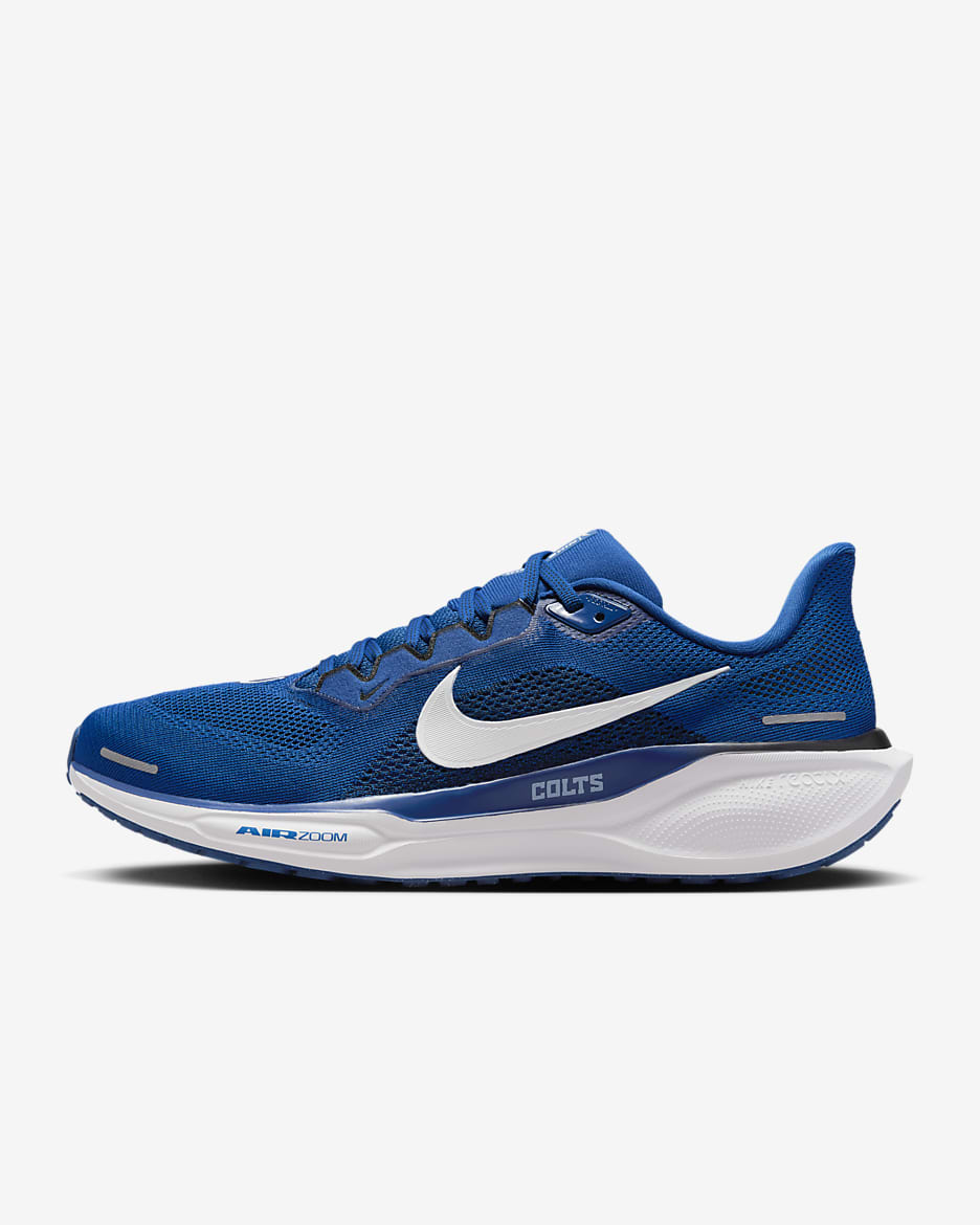 Nike Pegasus 41 NFL Indianapolis Colts Men's Road Running Shoes - Gym Blue/White/Black/White