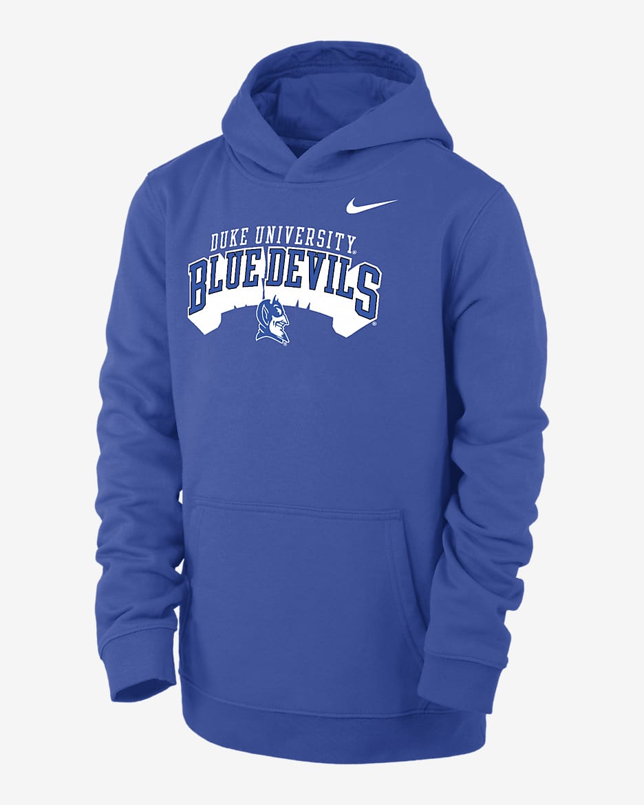 Duke Club Fleece Big Kids' (Boys') Nike College Pullover Hoodie - Game Royal