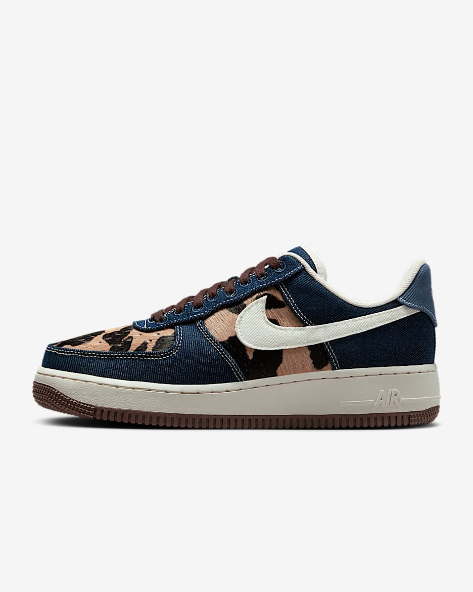 Nike Air Force 1 '07 damesschoenen - Obsidian/Baroque Brown/Diffused Blue/Sail
