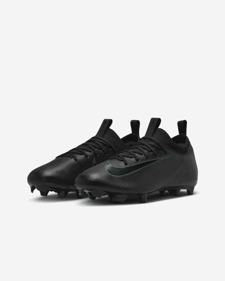 Nike Jr. Mercurial Vapor 16 Club MG Low-Top-fodboldstøvler til små/større børn - sort/Deep Jungle/sort