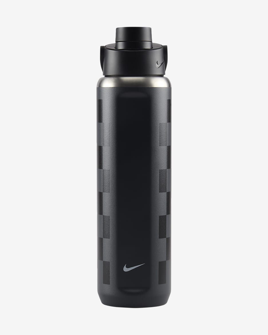 Botella de acero inoxidable con pico Nike Recharge (710 ml) - Gris