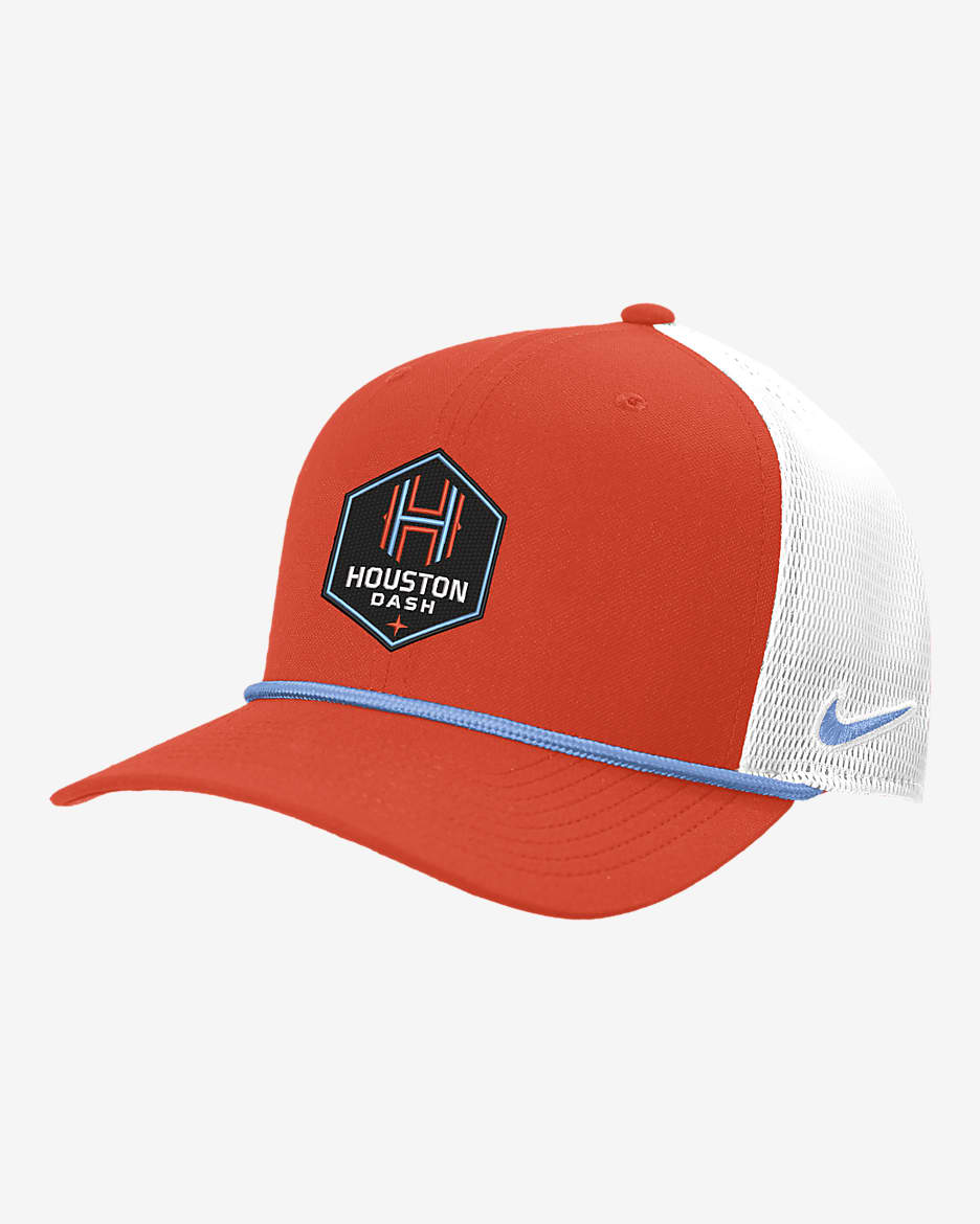 Houston Dash Nike NWSL Trucker Cap - Team Orange