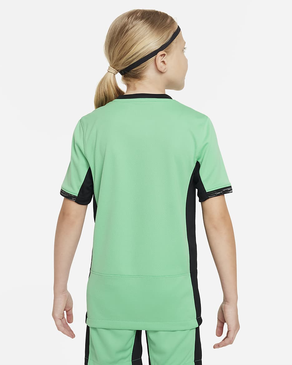 Tercera equipación Stadium Atlético de Madrid 2023/24 Camiseta de fútbol Nike Dri-FIT - Niño/a - Spring Green/Negro/Negro