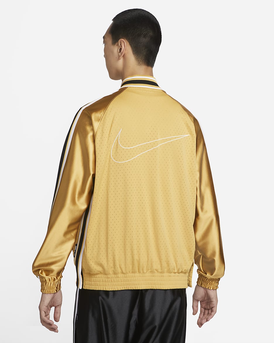 Nike Men's Premium Basketball Jacket - Wheat Gold/Wheat Gold/White