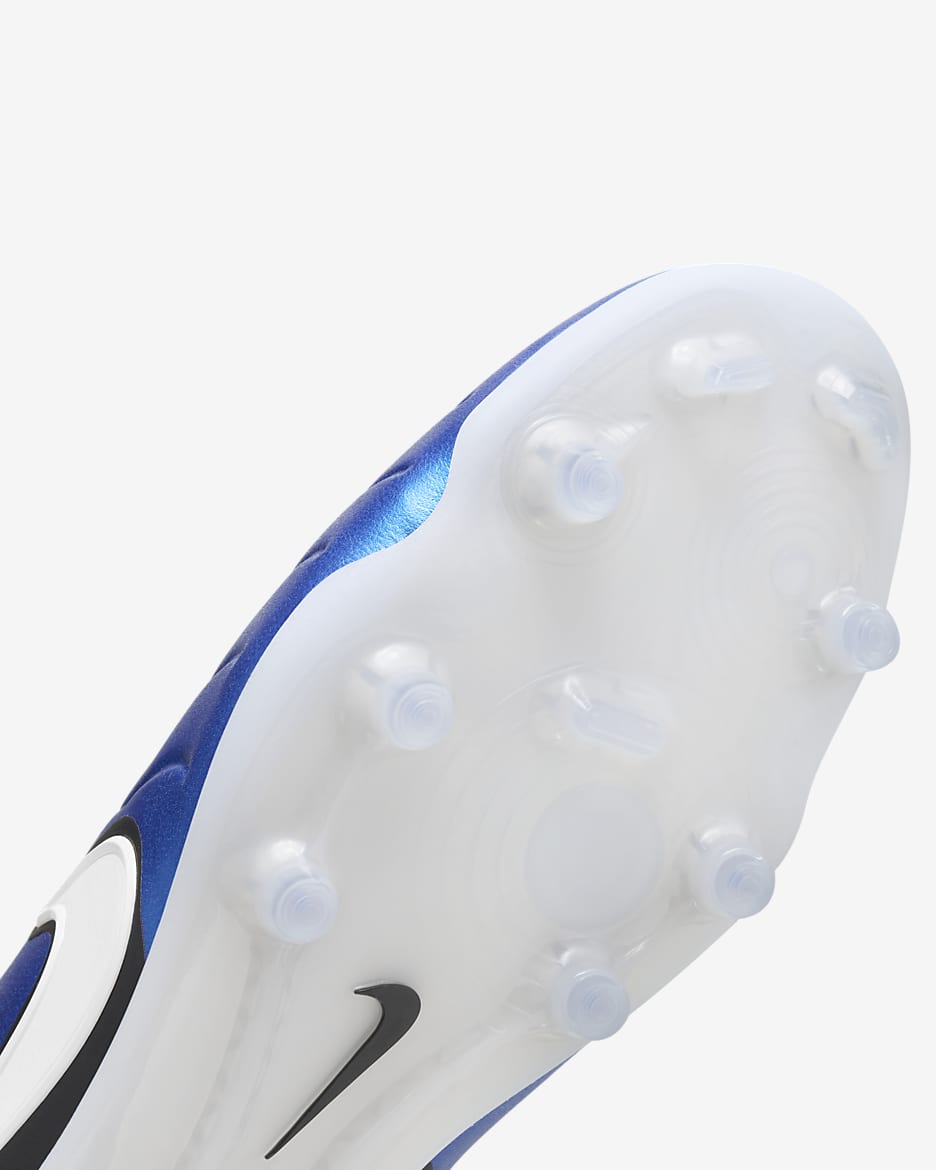 Scarpa da calcio a taglio basso per terreni duri Nike Tiempo Legend 10 Elite - Soar/Bianco