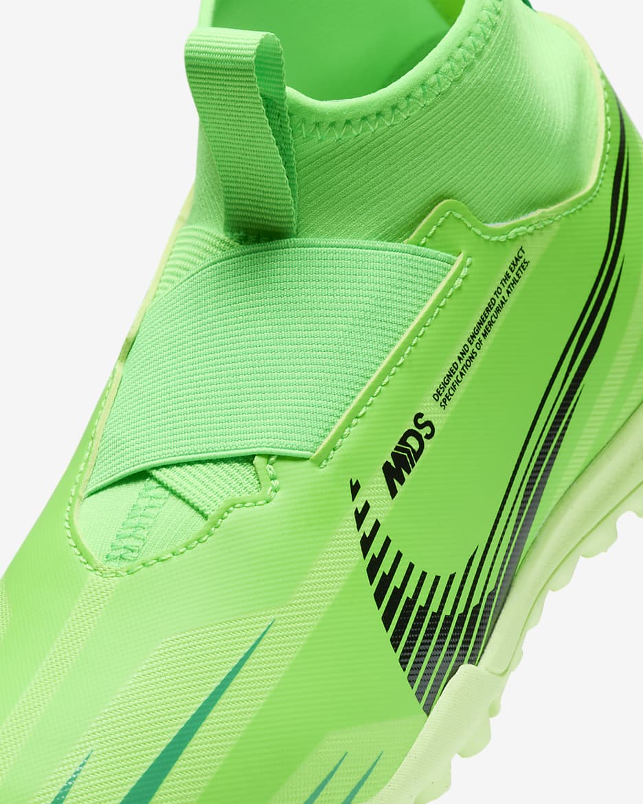 Nike Jr. Superfly 9 Academy Mercurial Dream Speed Little/Big Kids' TF High-Top Soccer Shoes - Green Strike/Stadium Green/Black