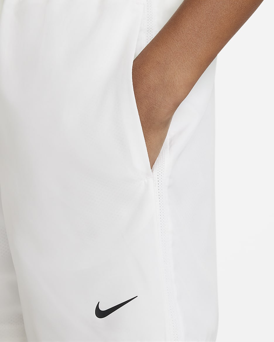 Σορτς προπόνησης Dri-FIT Nike Multi για μεγάλα αγόρια - Λευκό/Μαύρο