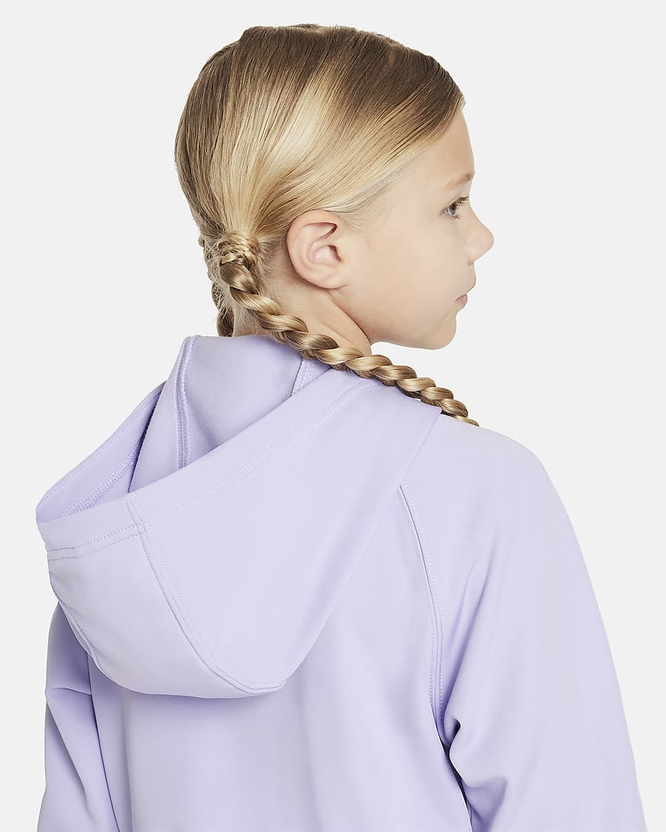 Nike Sportswear-tracksuit til større børn (piger) - Hydrangeas/Hydrangeas/hvid/hvid