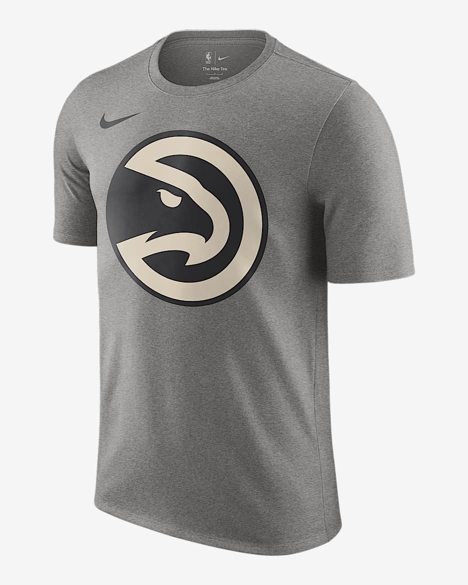 Playera Nike NBA para hombre Atlanta Hawks Essential City Edition - Gris oscuro jaspeado