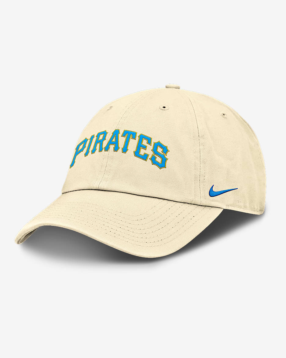 Pittsburgh Pirates Club Men's Nike MLB Adjustable Hat - Coconut Milk