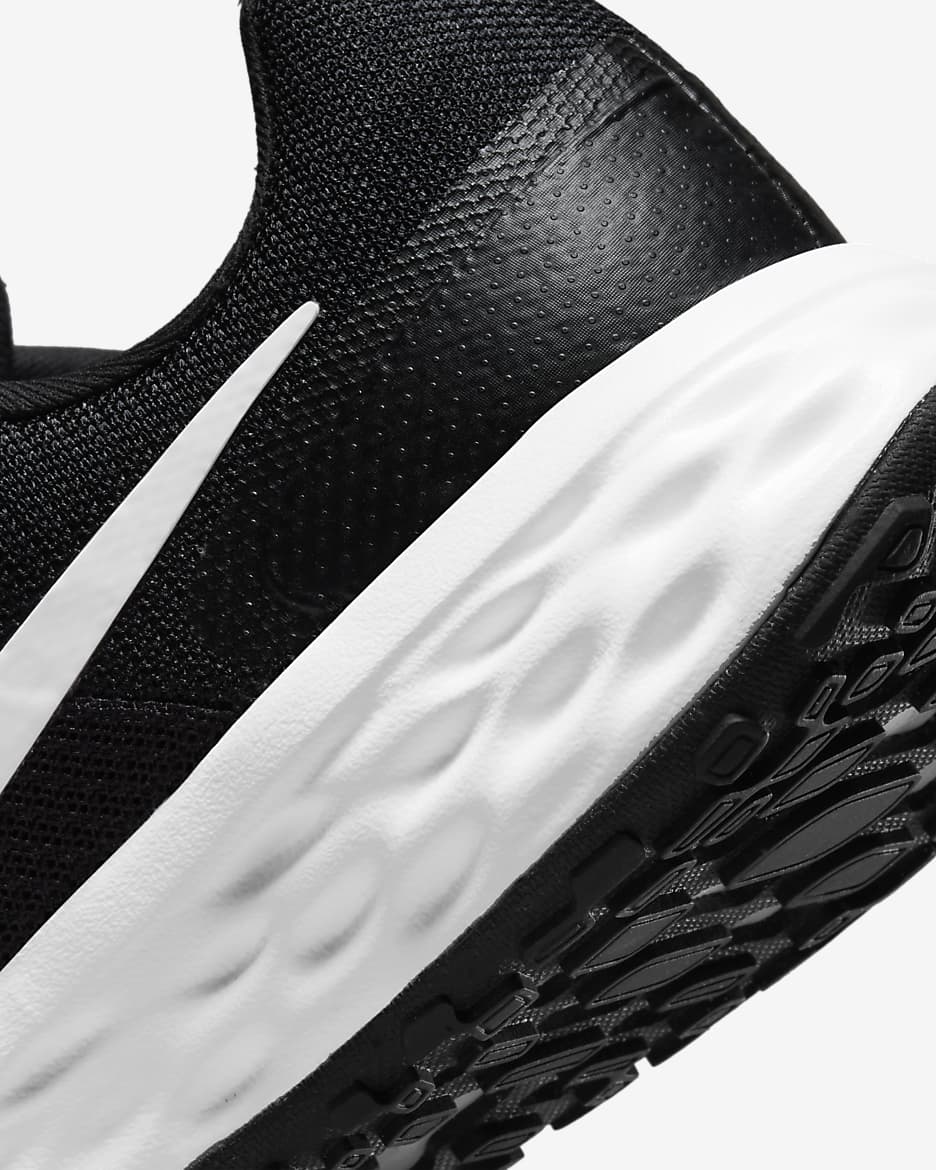 Nike Revolution 6 Men's Road Running Shoes - Black/Iron Grey/White
