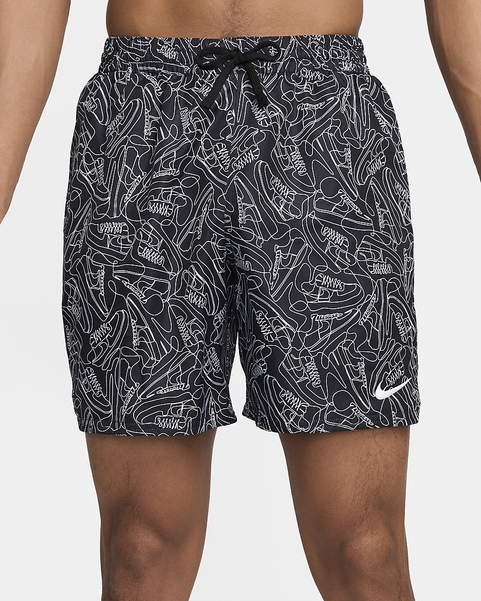 Nike Swim Sneakers Men's 7" Volley Shorts - Black