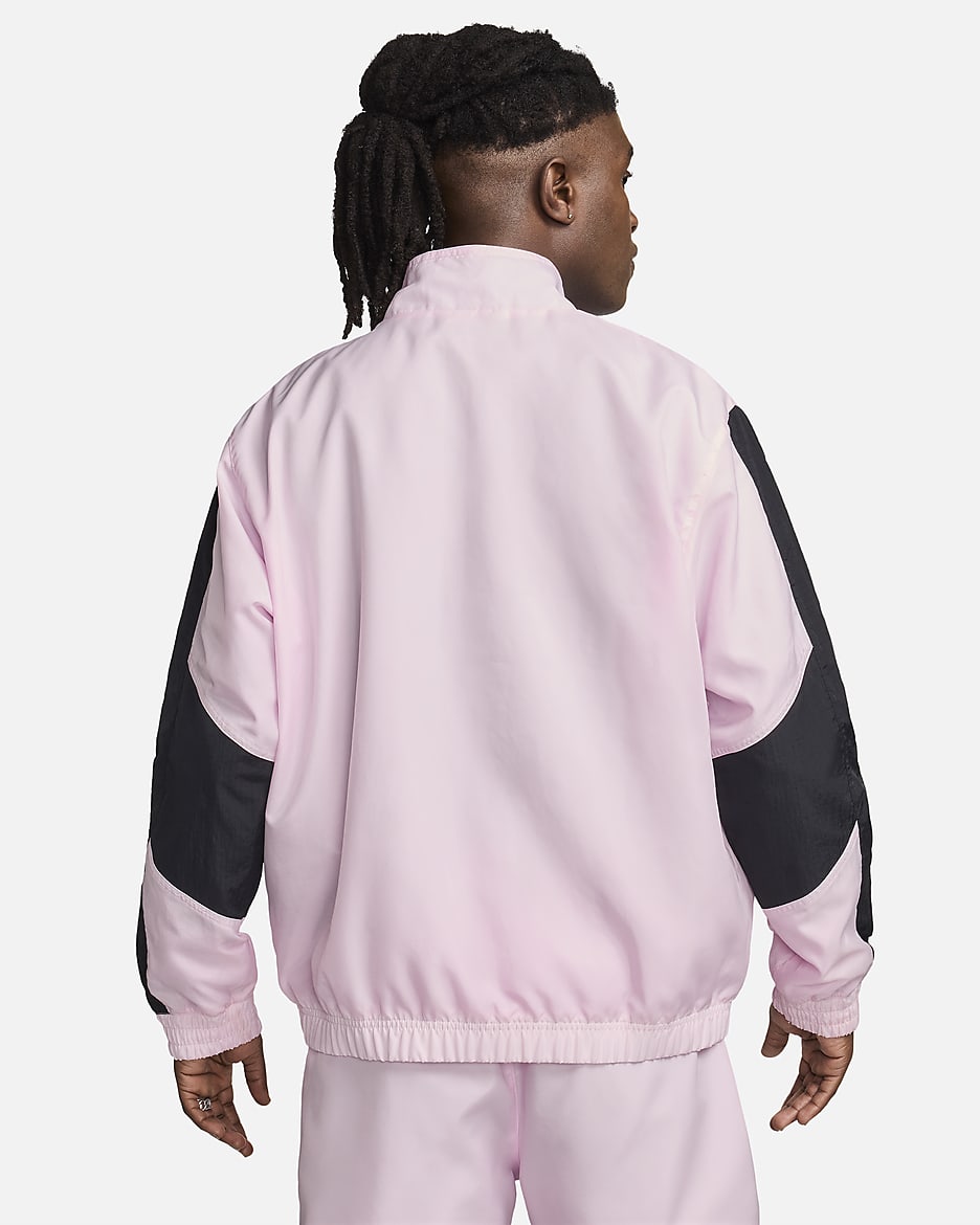 Veste de survêtement tissée Nike Air pour homme - Pink Foam/Noir