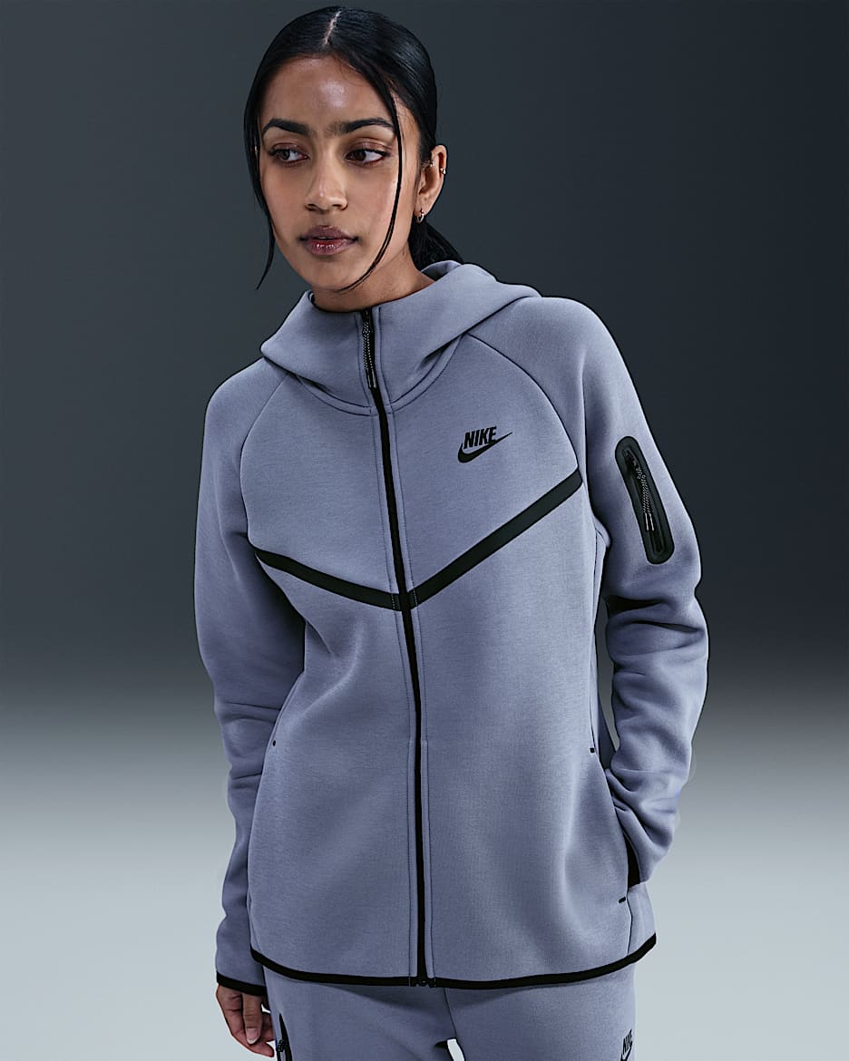Nike Sportswear Tech Fleece Windrunner Dessuadora amb caputxa i cremallera completa - Dona - World Indigo/Negre