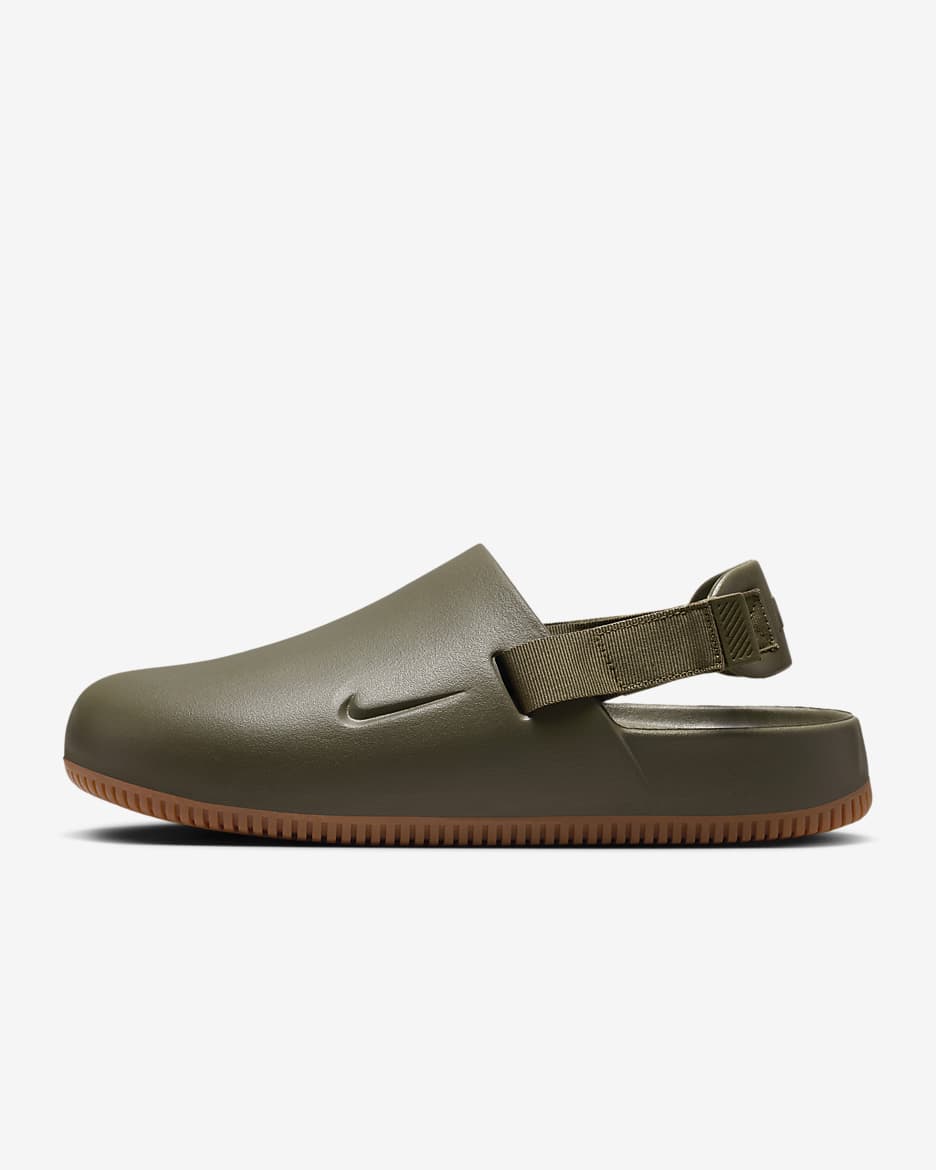 Nike Calm Men's Mules - Medium Olive/Gum Medium Brown/Medium Olive