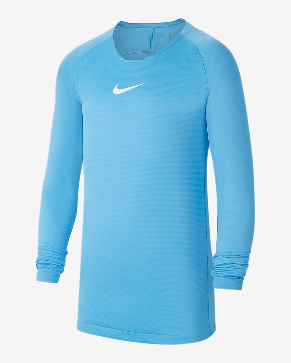 Nike Dri-FIT Park First Layer Kids' Soccer Jersey - University Blue/White