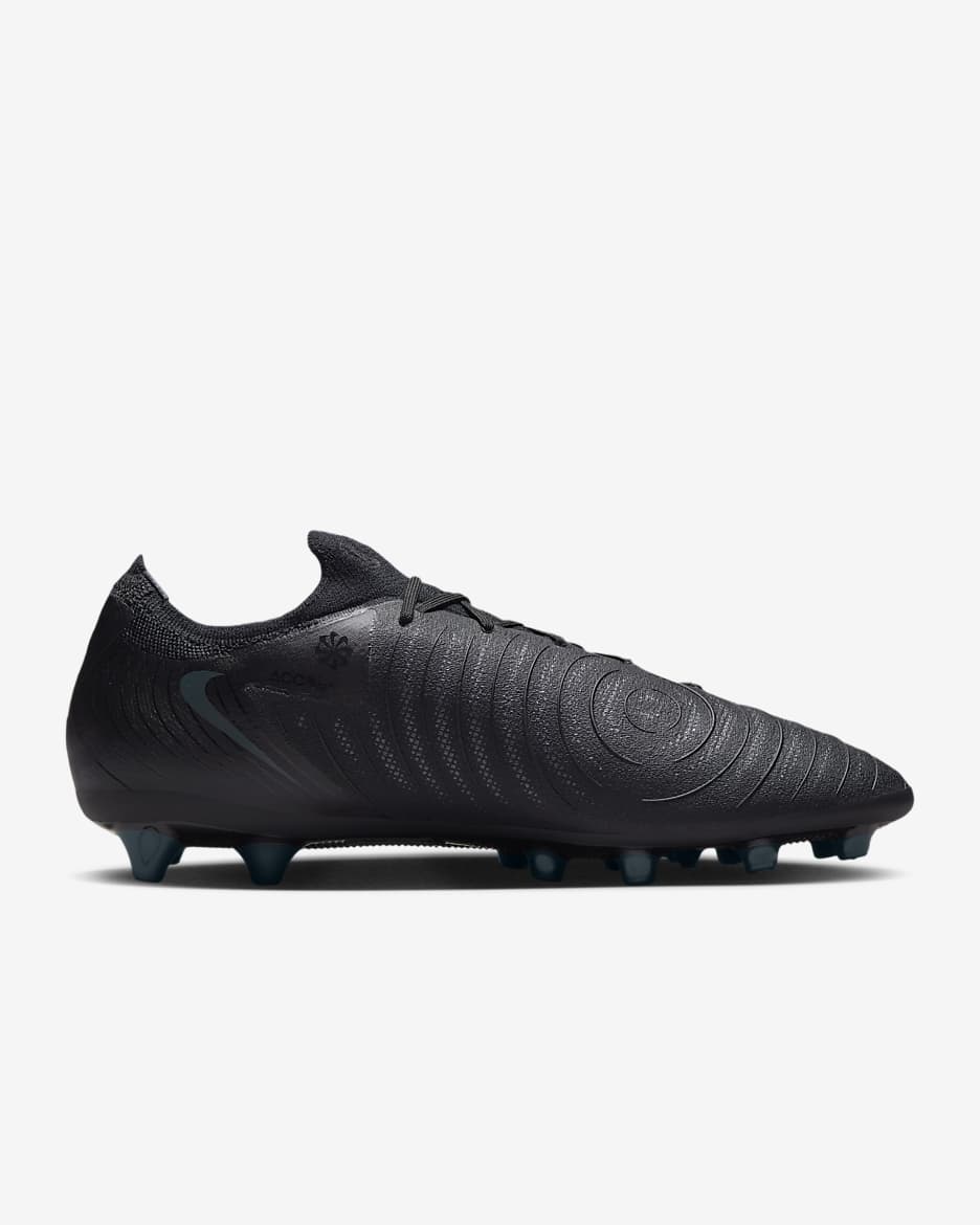 Chaussure de foot à crampons basse AG Nike Phantom GX 2 Pro - Noir/Deep Jungle/Noir