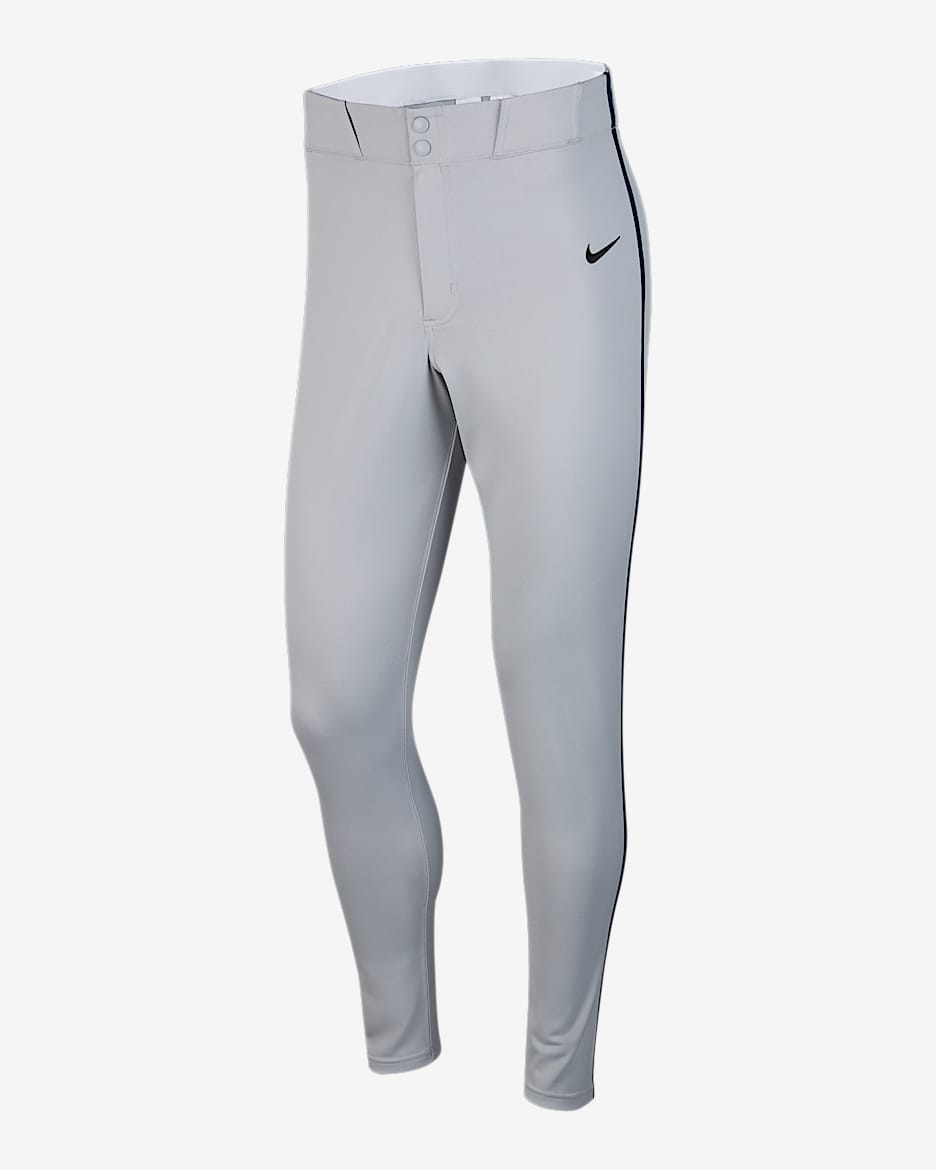 Pants de béisbol entubados para hombre Nike Vapor Select - Gris lobo/Azul marino medianoche/Negro