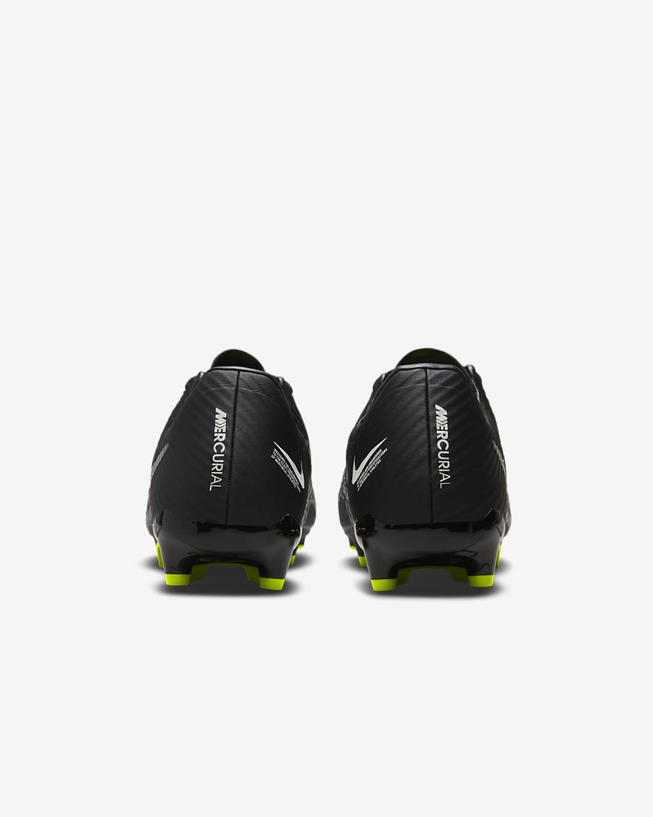 Nike Mercurial Vapor 15 Academy Multi-Ground Low-Top Football Boot - Black/Summit White/Volt/Dark Smoke Grey