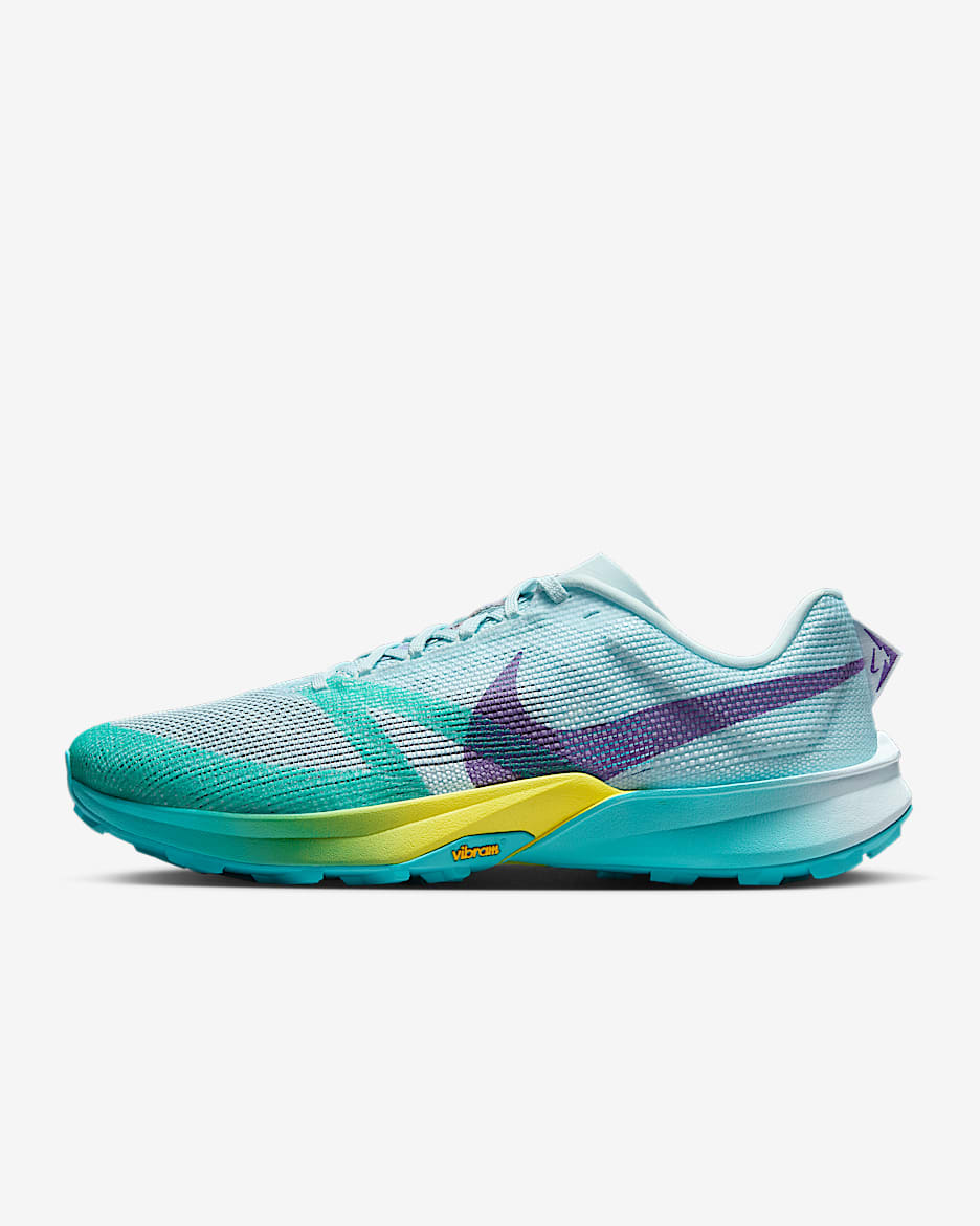 Nike Kiger 10 Men's Trail Running Shoes - Glacier Blue/Dusty Cactus/Opti Yellow/Field Purple