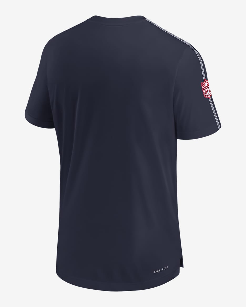 New England Patriots Sideline Coach Men's Nike Dri-FIT NFL Top - Navy