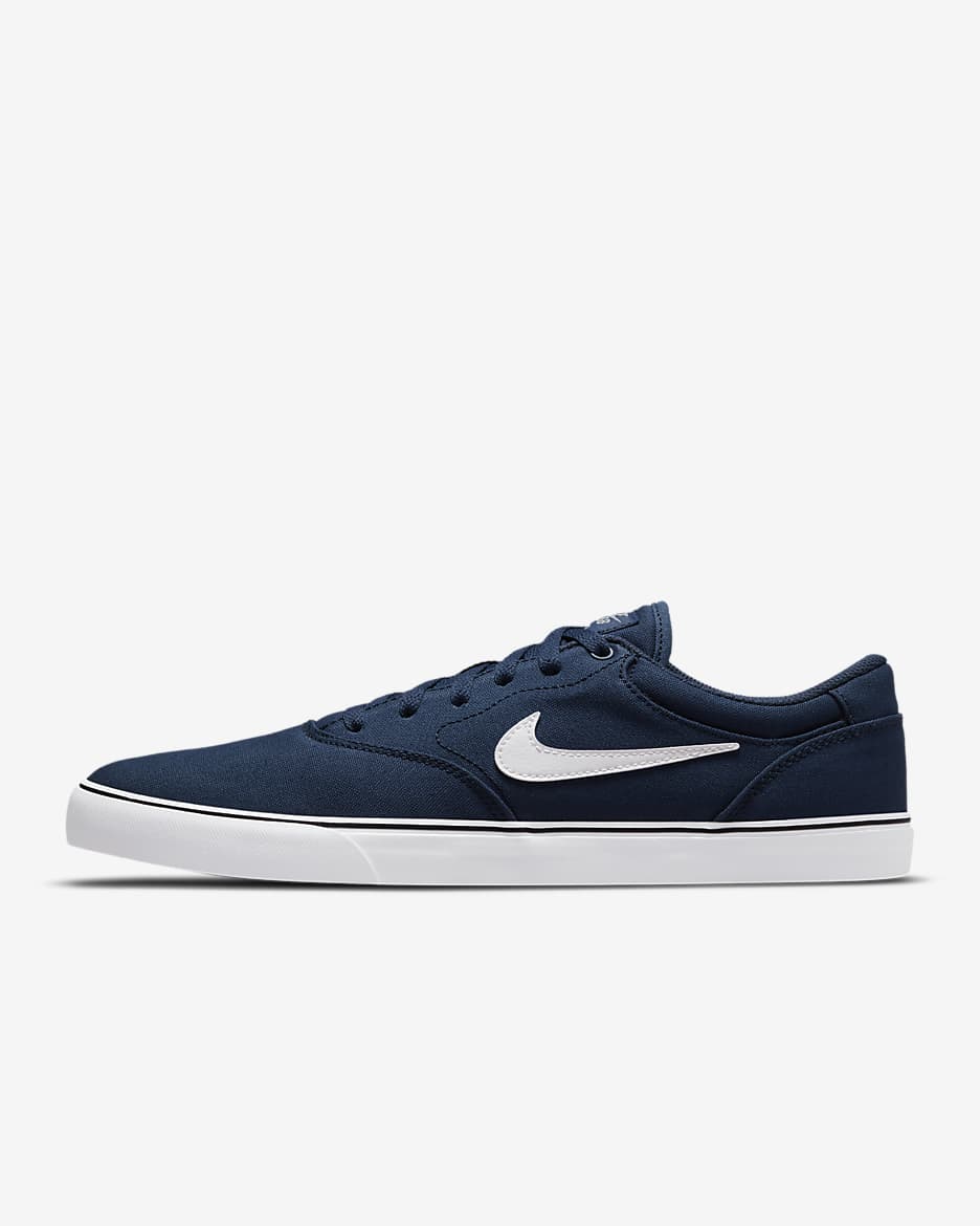 Nike SB Chron 2 Canvas Skate Shoe - Navy/Navy/Black/White