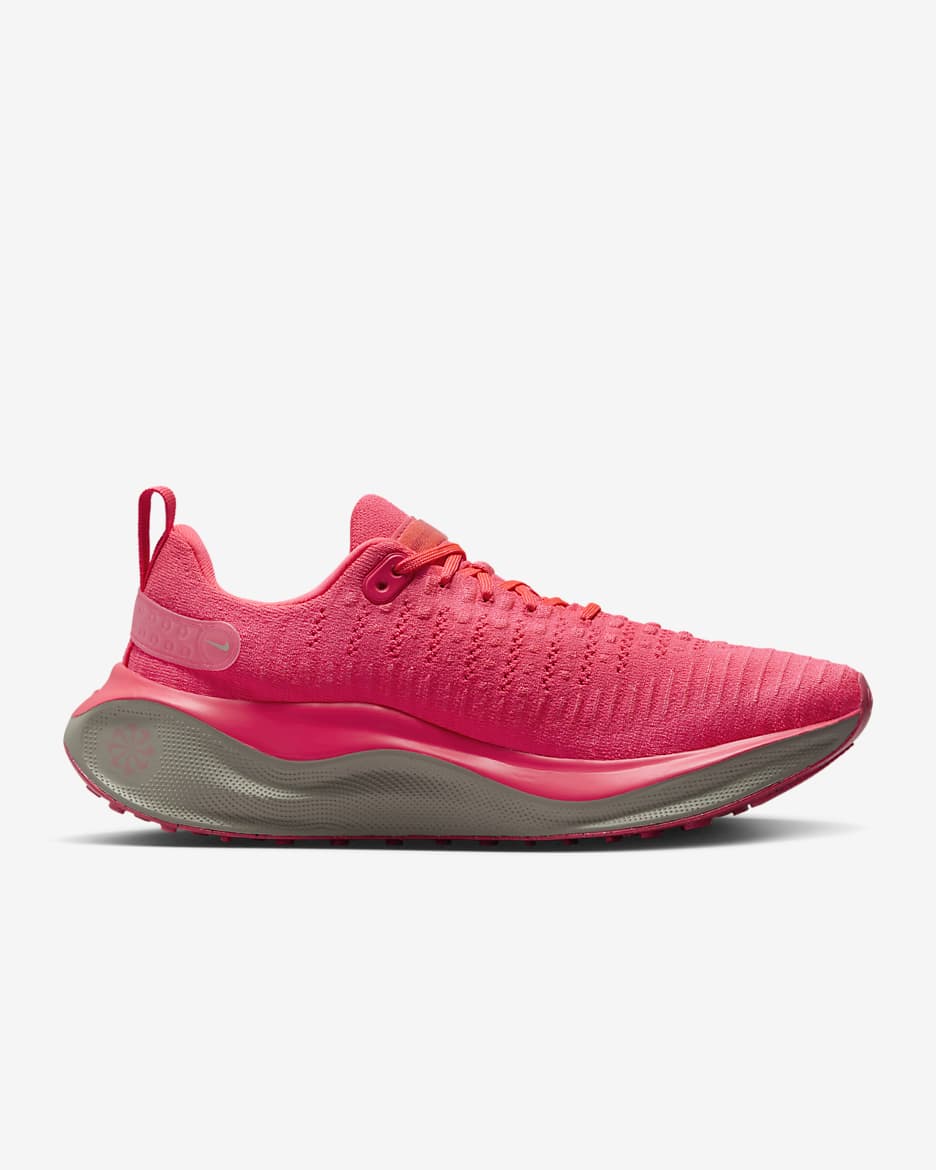 Tenis de correr en pavimento para mujer Nike InfinityRN 4 - Ponche cálido/Negro/Rosa margarita/Mena de hierro claro