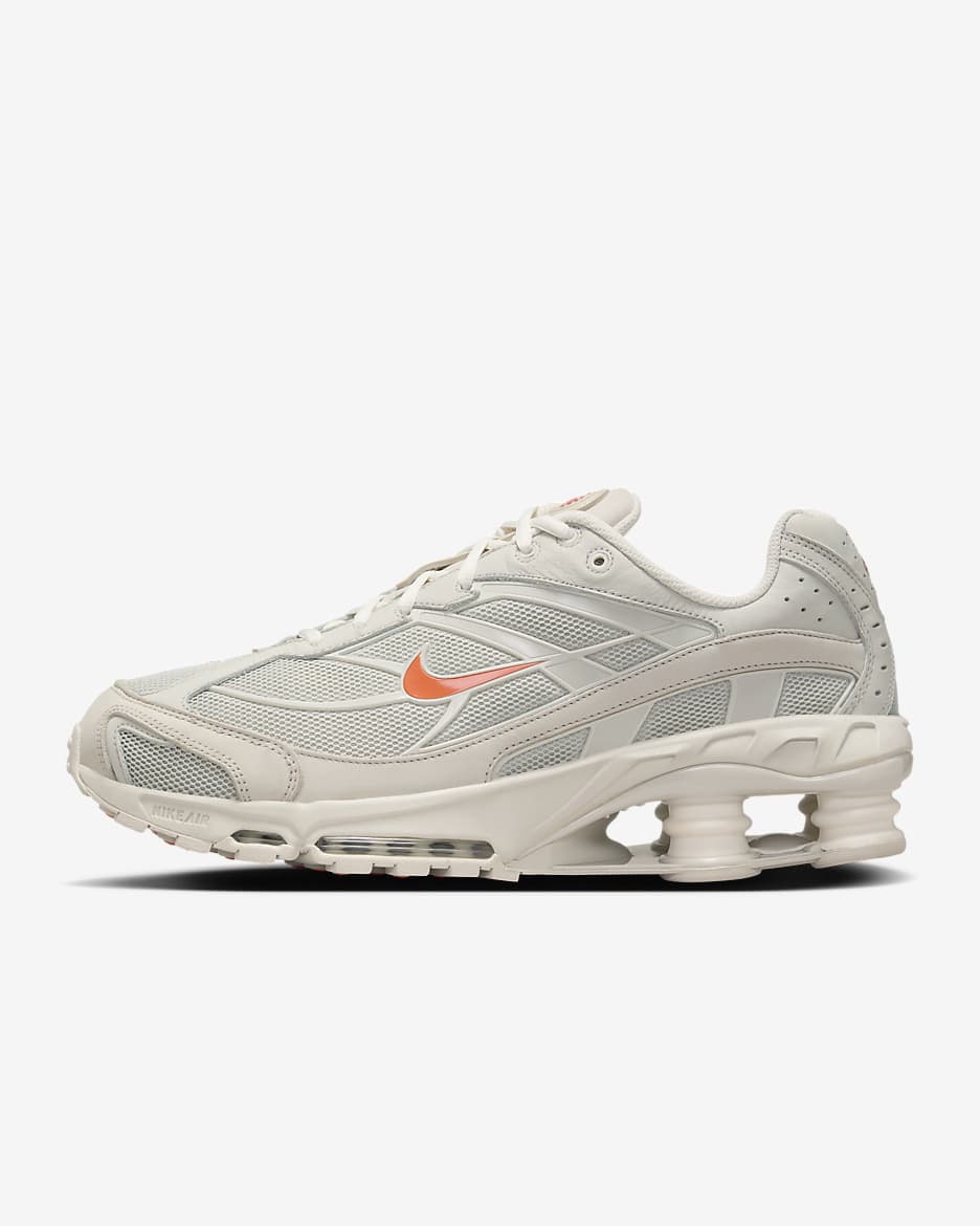 Tenis Nike Shox Ride 2 - Hueso claro/Fantasma/Naranja césped
