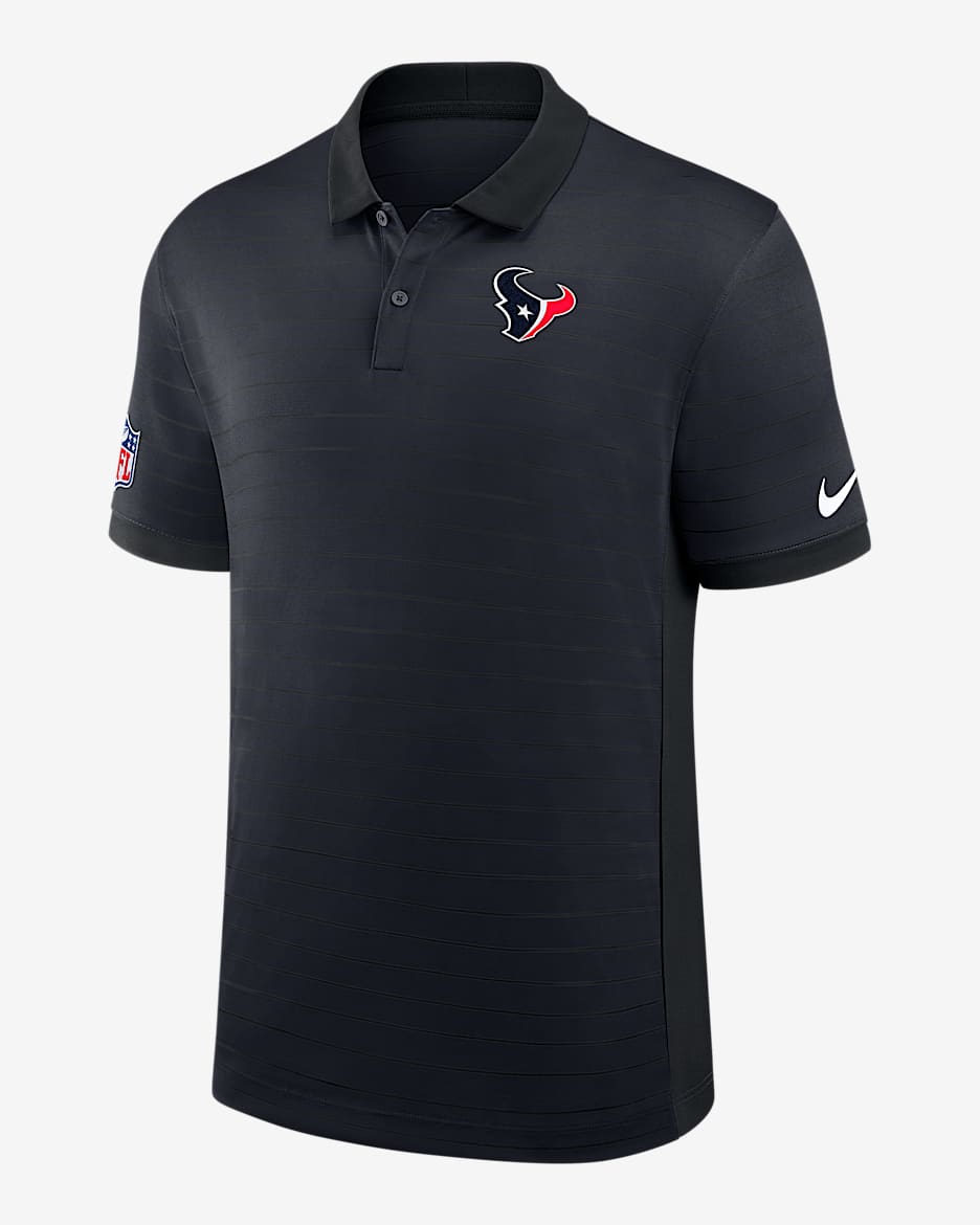 Houston Texans Sideline Victory Stripe Men's Nike Dri-FIT NFL Polo - Blue