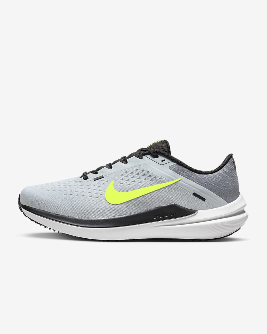 รองเท้าวิ่งโร้ดรันนิ่งผู้ชาย Nike Winflo 10 - Wolf Grey/Smoke Grey/ดำ/Volt