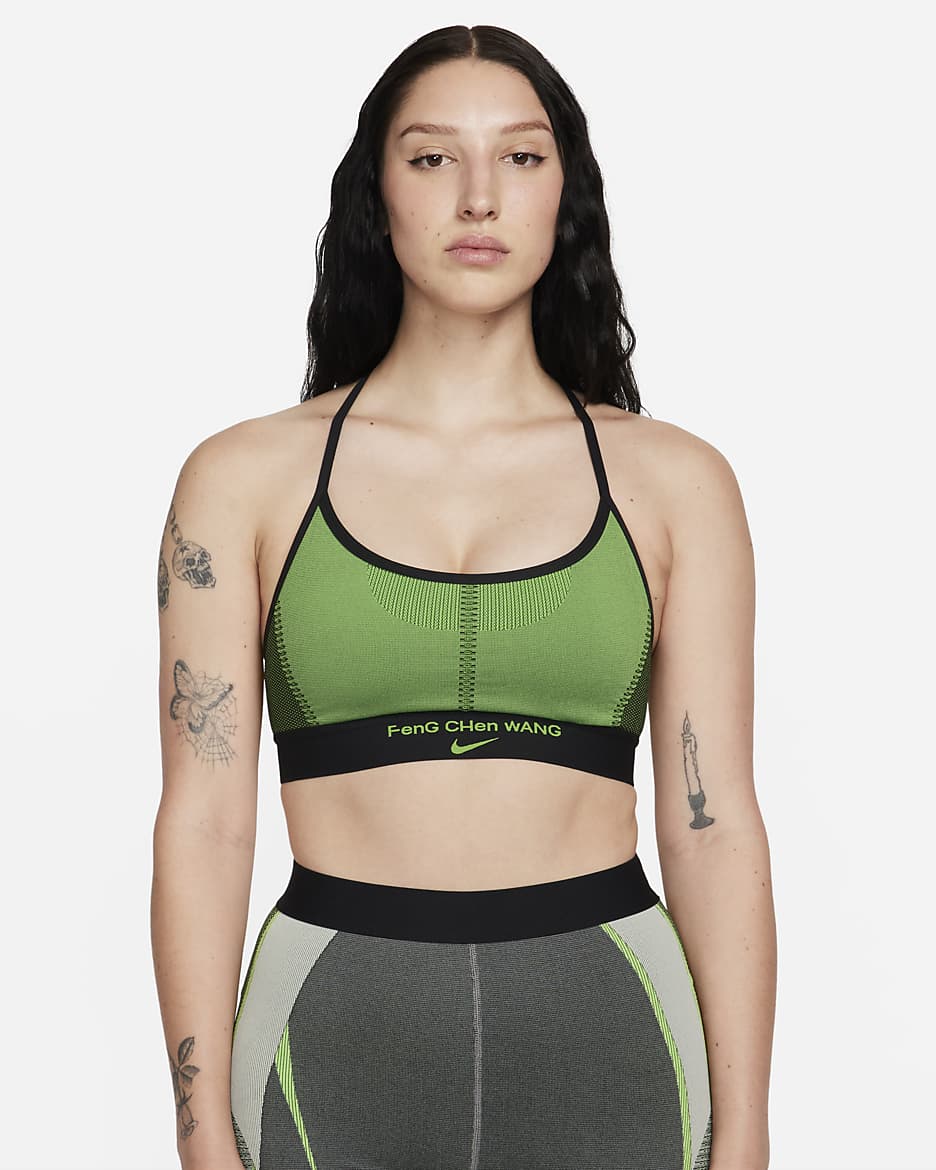 Nike x Feng Chen Wang Women's Bra - Black/Action Green