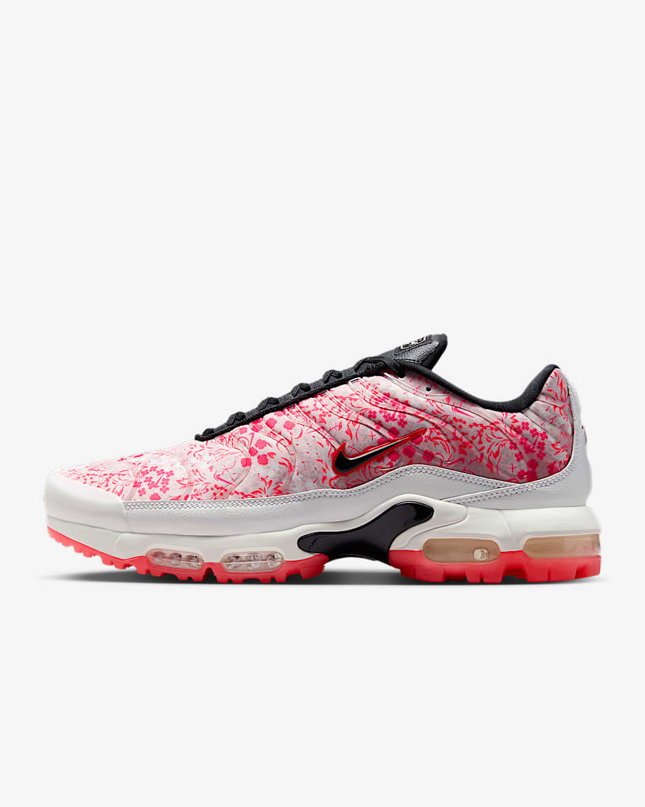 Nike Air Max Plus G Golf Shoes - Summit White/Pink Bloom/Bright Crimson/Black