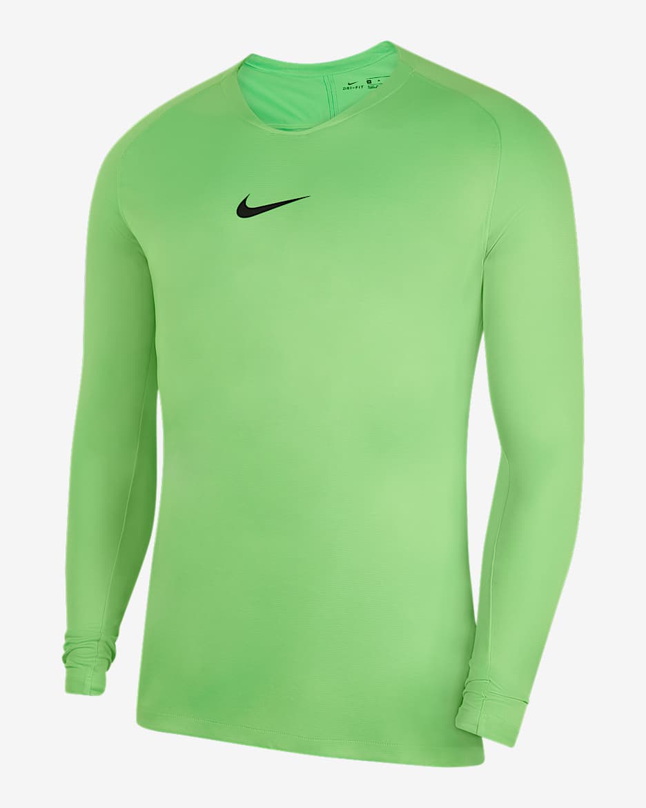 ナイキ Dri-FIT パーク ファースト レイヤー メンズ サッカーユニフォーム - グリーンストライク/ブラック