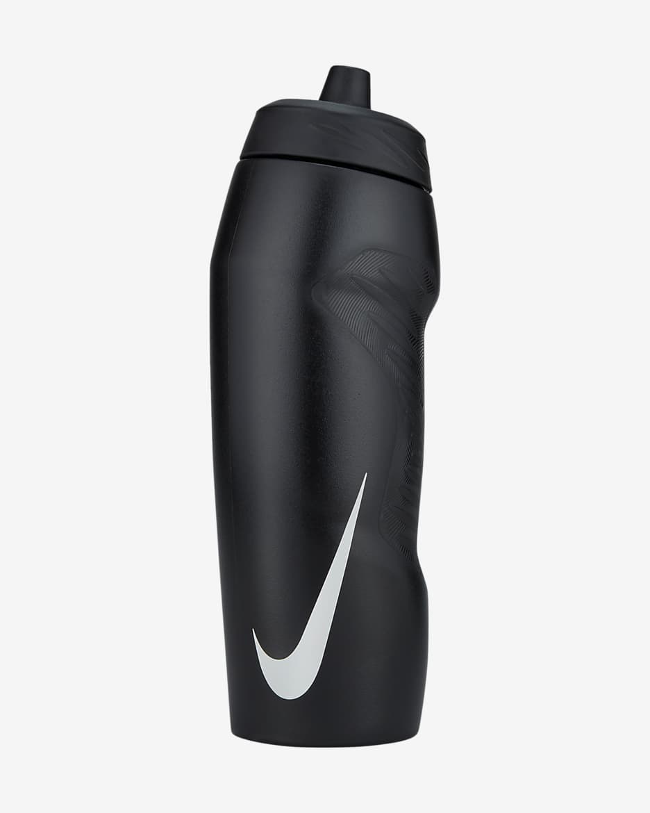 Nike 24oz HyperFuel Water Bottle - Black/Black/Black/Silver
