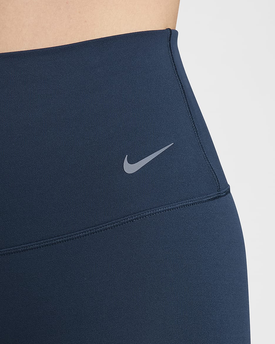 Nike Zenvy Women's Gentle-Support High-Waisted 7/8 Leggings - Armory Navy/Black