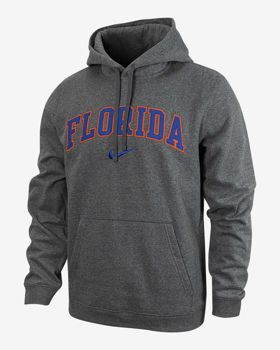 Florida Club Fleece Men's Nike College Hoodie - Carbon Heather