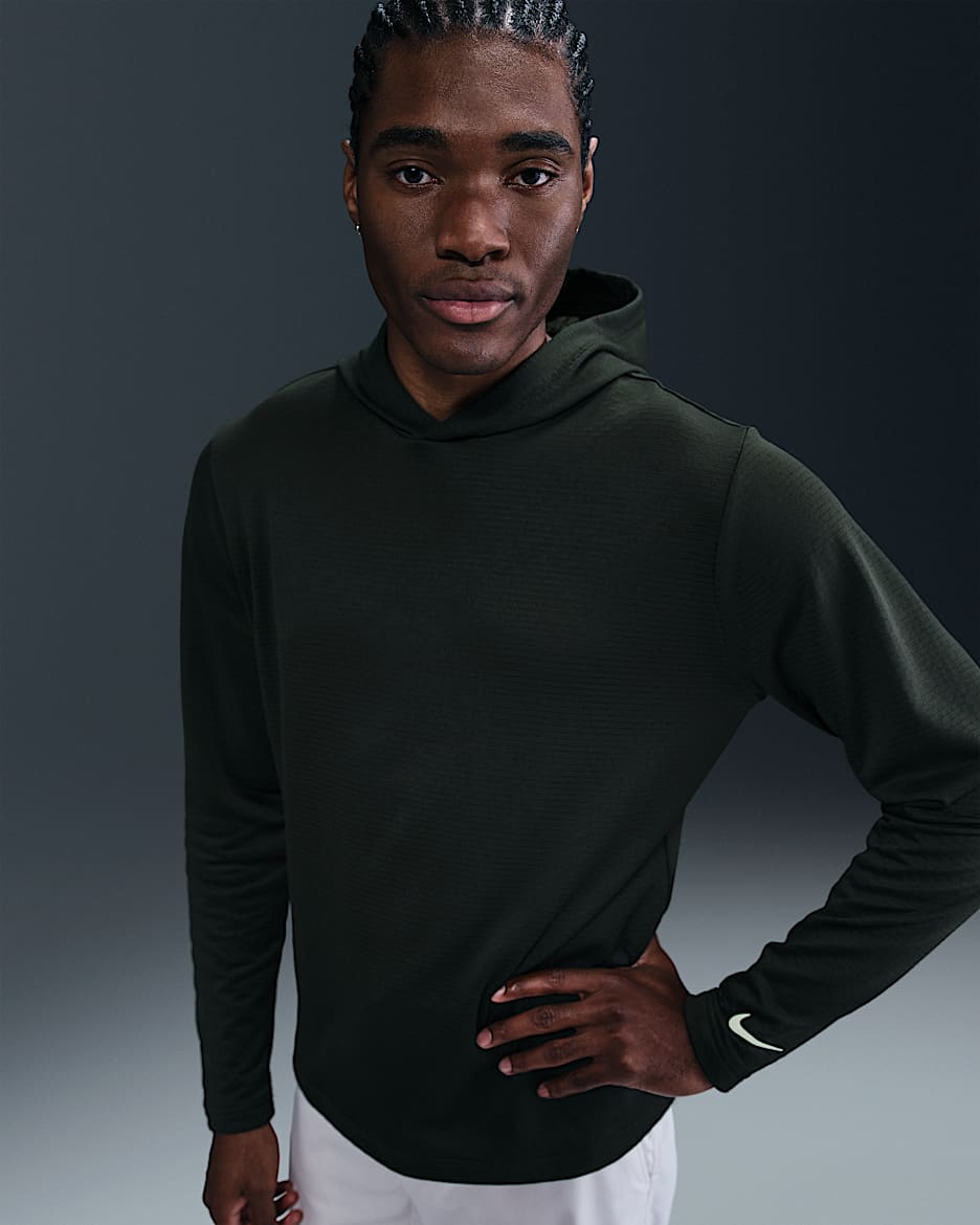 Sudadera con gorro de golf Dri-FIT para hombre Nike Tour - Bosque nocturno/Marfil pálido