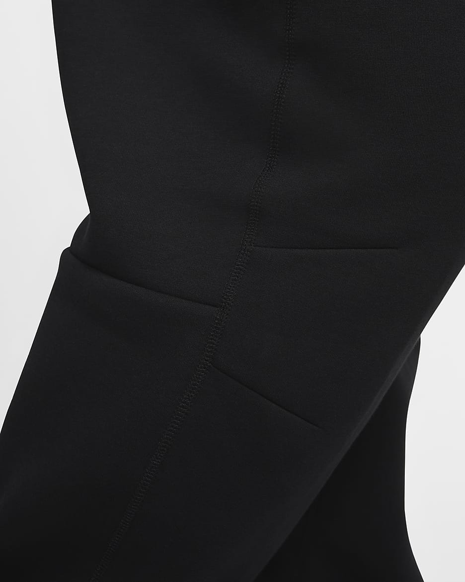 Nike Tech Pantalons de teixit Fleece amb vora oberta - Home - Negre/Negre